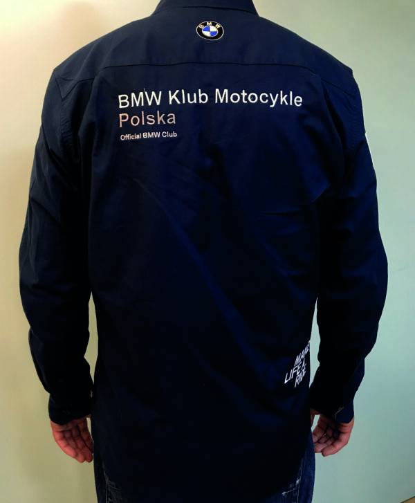 Koszula damska z długim rękawem BMW Klub Motocykle Polska