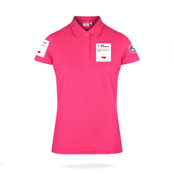 Damska Koszulka Polo BMW Klub Motocykle Polska - obrazek 2