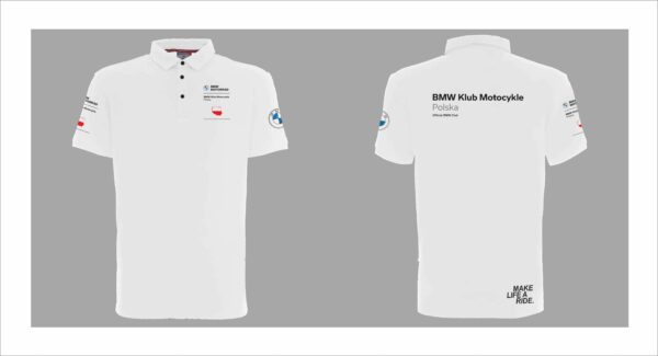 Oficjalna damska koszulka BMW Klub Motocykle Polska (Produkt dostępny tylko dla członków BMW KMP) - obrazek 2