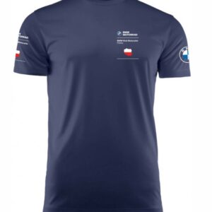 Damska Koszulka T-Shirt, granat - BMW Klub Motocykle Polska