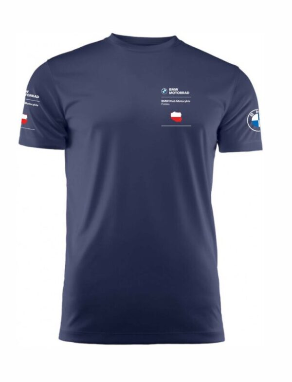 Damska Koszulka T-Shirt, granat - BMW Klub Motocykle Polska