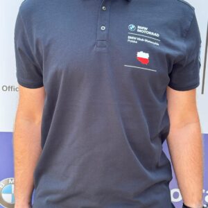 Oficjalna męska koszulka BMW Klub Motocykle Polska, granat (Produkt dostępny tylko dla członków BMW KMP)